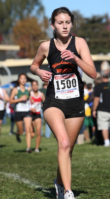 NCS XC D1 Girls-085.JPG - 2009 North Coast Section Cross Country Championships, Hayward High School, Hayward, California